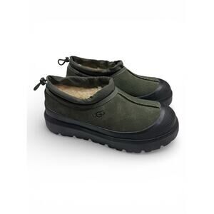 Size- 9 UGG Tasman Weather Hybrid Men’s Olive Green Suede Slip On Shoes